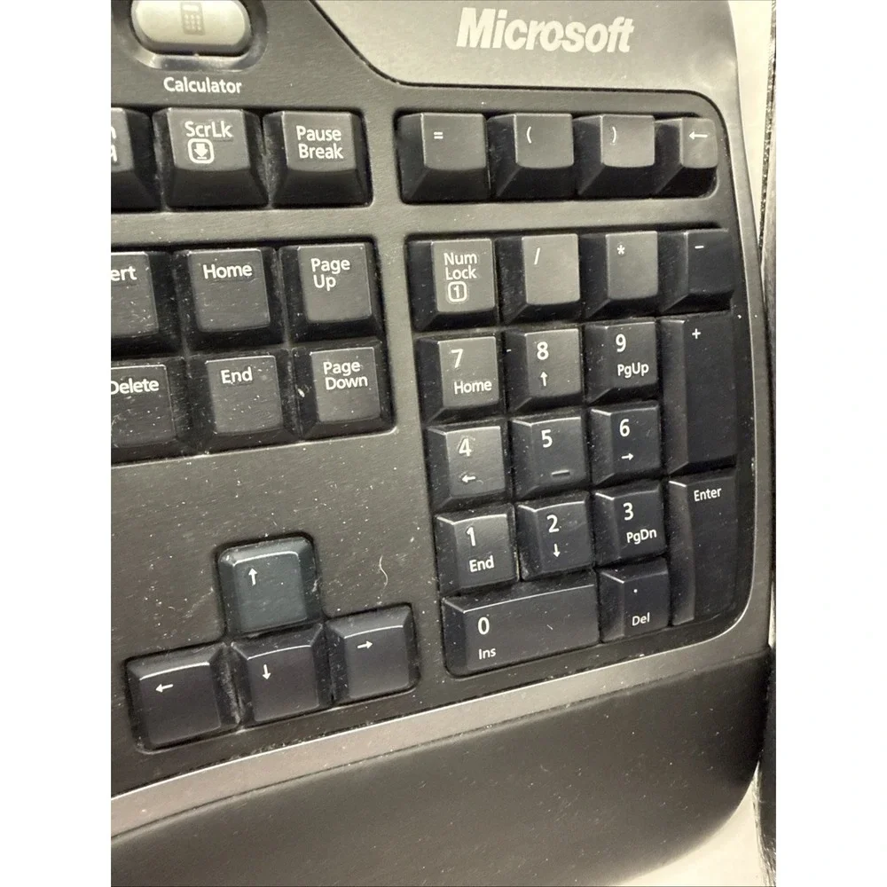 Microsoft Natural Ergonomic Keyboard 4000 v1.0 Wired USB READ No Riser